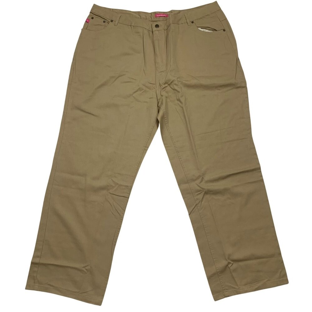 Woman Within Natural Fit 28T Khaki Cotton Pants